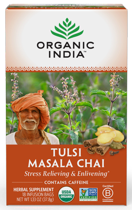 Tulsi Masala Chai 18 Bags - Organic India - Healthspan Holistic