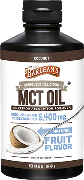 Seriously Delicious MCT Oil Coconut 16 oz - Barlean’s - Healthspan Holistic