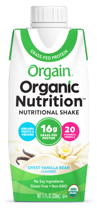 Organic Nutrition Shake Sweet Vanilla Bean Single Serving Pack - Orgain - Healthspan Holistic