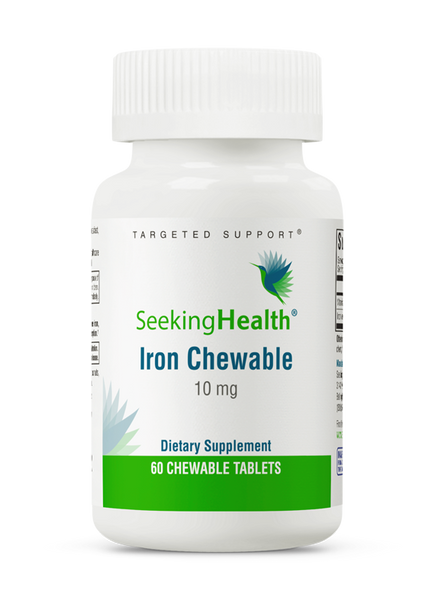 Iron Chewable 60 Tablets - Seeking Health - Healthspan Holistic