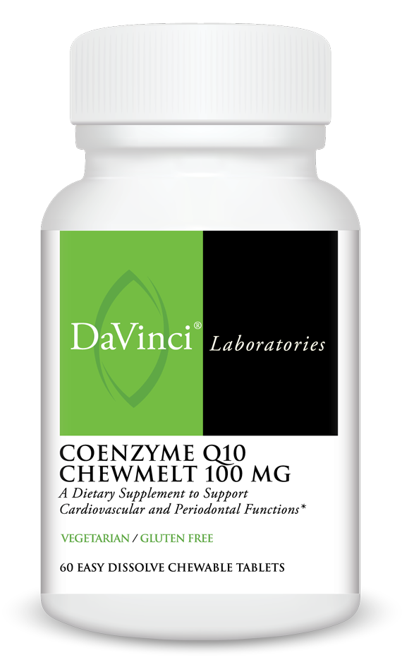 COENZYME Q10 CHEWMELT 100 mg 60 Tablets - Davinci Labs - Healthspan Holistic