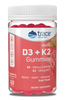 Vitamin D3+K2 Gummies Strawberry 60 Gummies - Trace Minerals - Healthspan Holistic