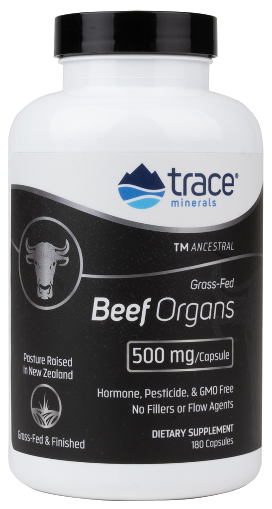 Beef Organs 500 mg 180 Capsules - Healthspan Holistic