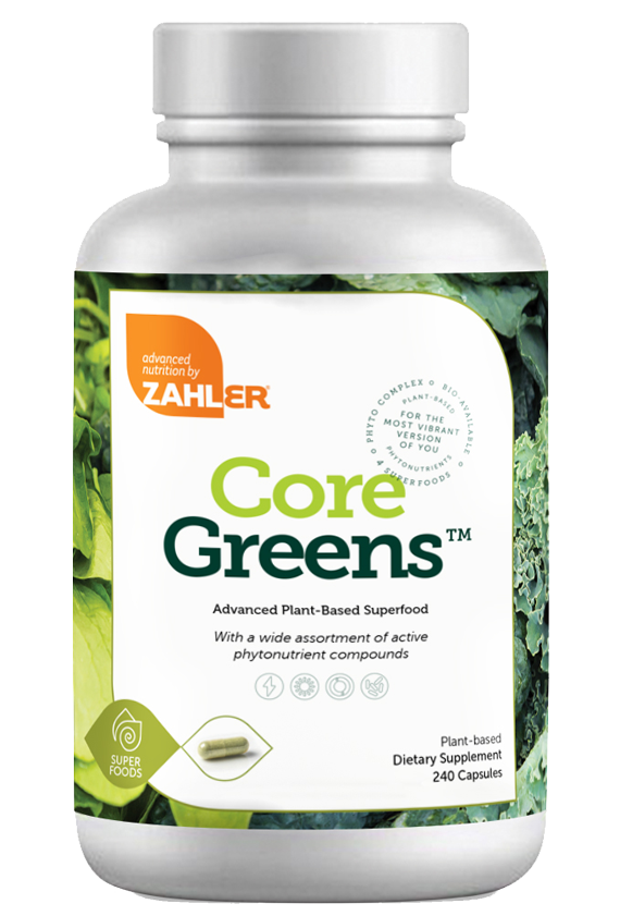 Core Greens 240 Capsules - Zahler - Healthspan Holistic