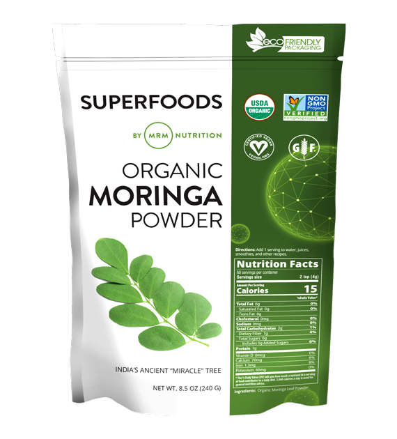 Organic Moringa Leaf Powder 60 Servings - Healthspan Holistic