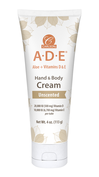 A.D.E Hand & Body Cream Unscented 4 oz - Carlson Labs - Healthspan Holistic