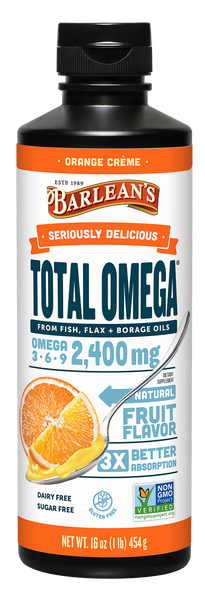 Seriously Delicious Total Omega Orange Creme 16 oz - Healthspan Holistic