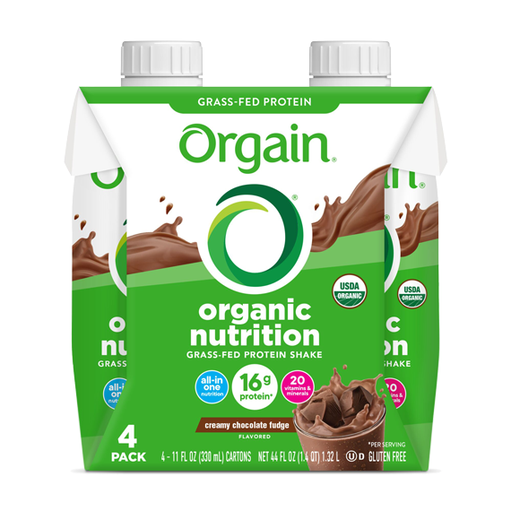 Organic Nutrition Shake Creamy Chocolate Fudge 4 Pack - Orgain - Healthspan Holistic