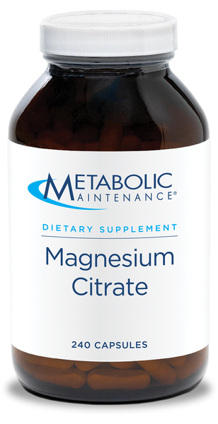 Magnesium Citrate 240 Capsules - Metabolic Maintenance - Healthspan Holistic