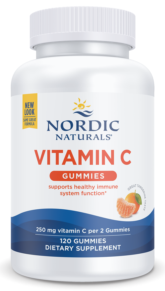 Vitamin C Gummies Tart Tangerine 120 Gummies - Nordic Naturals - Healthspan Holistic