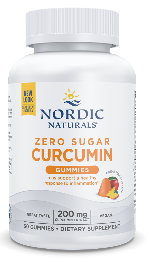 Zero Sugar Curcumin Gummies 60 Gummies - Nordic Naturals - Healthspan Holistic