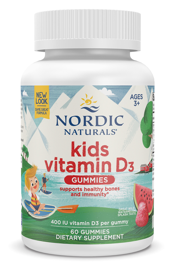 Vitamin D3 Kids Gummies Wild Watermelon Splash 60 Gummies - Healthspan Holistic