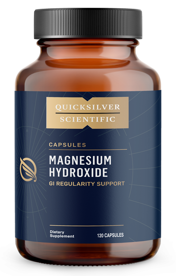 Magnesium Hydroxide 120 Capsules - Quicksilver - Healthspan Holistic