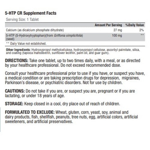 5-HTP CR 60 Tablets - XYMOGEN® - Healthspan Holistic