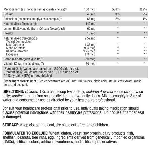 ActivNutrients® without Copper & Iron Multivitamin Powder Fruit Punch 60 Servings - XYMOGEN® - Healthspan Holistic