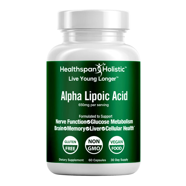 Alpha Lipoic Acid 60 Capsules - Healthspan Holistic - Healthspan Holistic