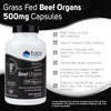 Beef Organs 500 mg 180 Capsules - Trace Minerals - Healthspan Holistic