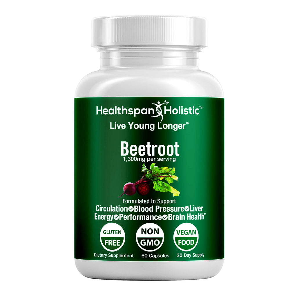 Organic Beetroot 60 Capsules - Healthspan Holistic - Healthspan Holistic