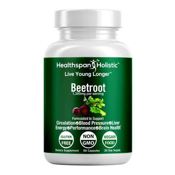 Organic Beetroot 60 Capsules - Healthspan Holistic - Healthspan Holistic