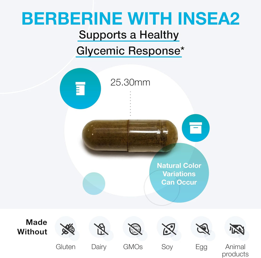 Berberine with InSea2® 60 Capsules - XYMOGEN® - Healthspan Holistic