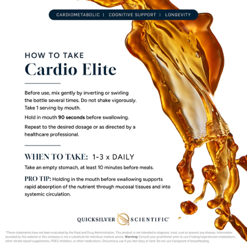 Cardio Elite 3.38 fl oz - Quicksilver - Healthspan Holistic