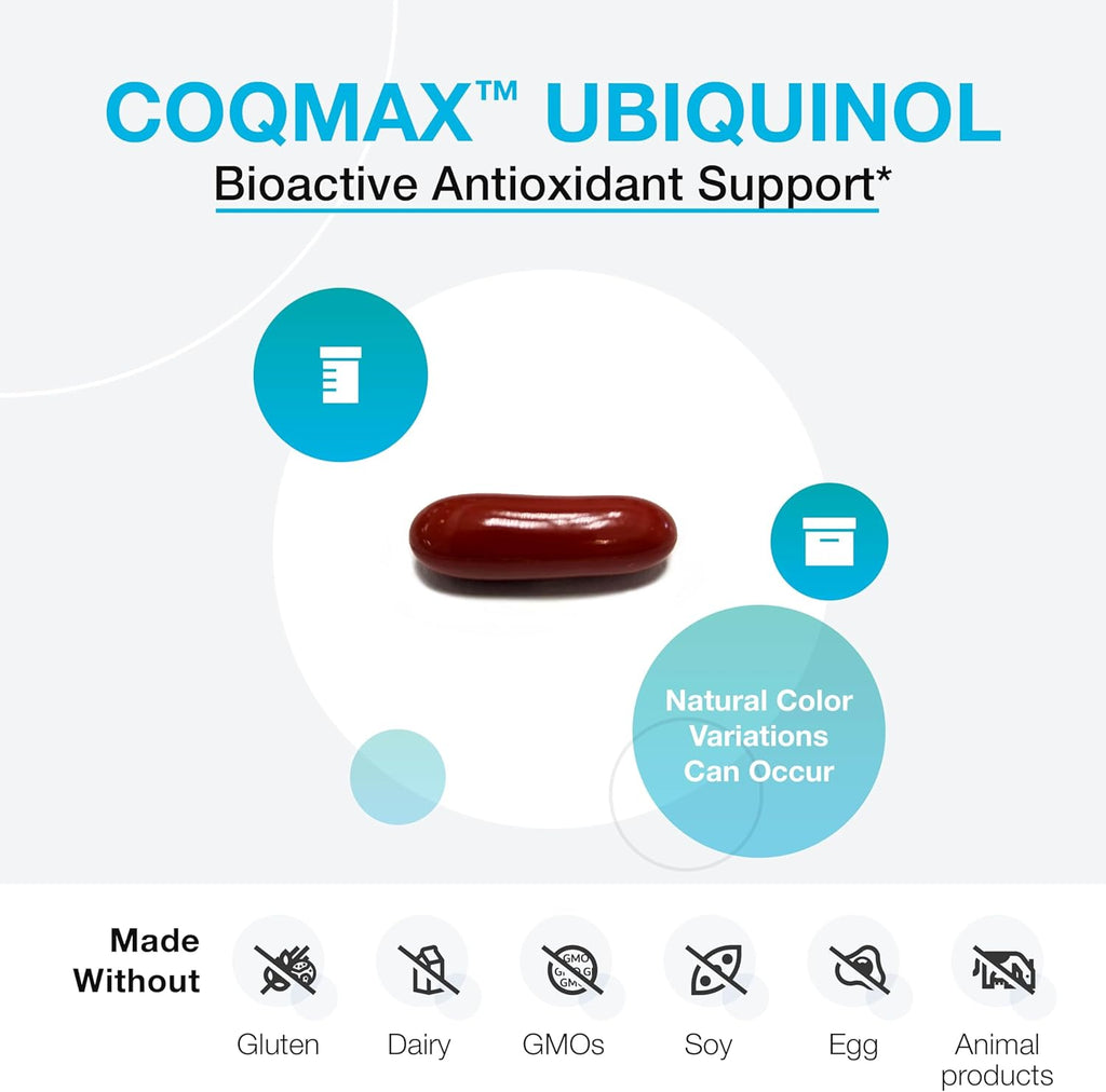 CoQmax™ Ubiquinol 200 mg 30 Softgels - XYMOGEN® - Healthspan Holistic