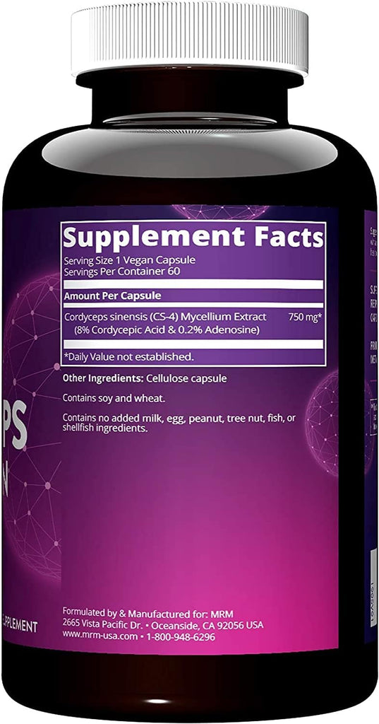 Cordyceps CS-4 Strain 60 Capsules - MRM - Healthspan Holistic