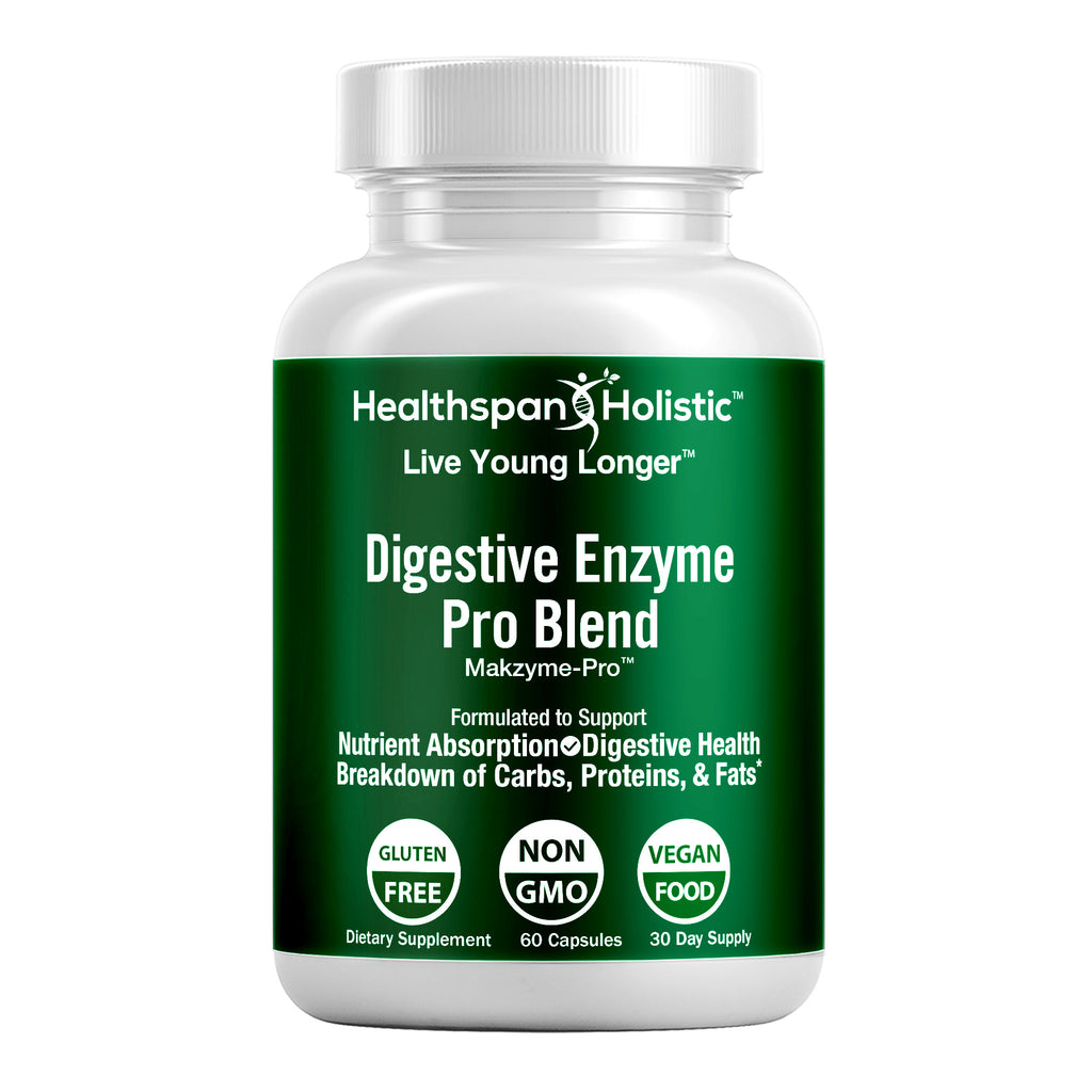 Digestive Enzymes 60 Capsules - Healthspan Holistic - Healthspan Holistic