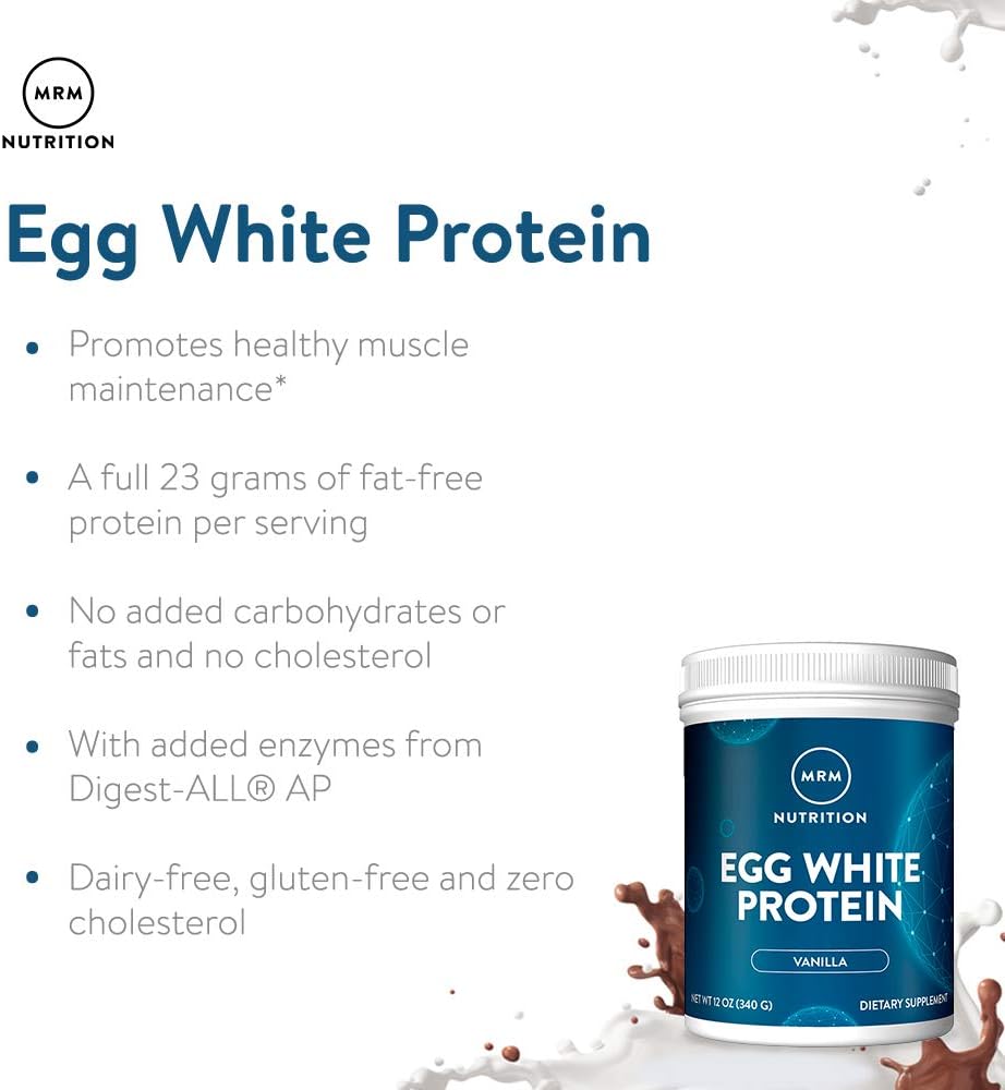 Egg White Protein Vanilla 10 Servings - MRM - Healthspan Holistic