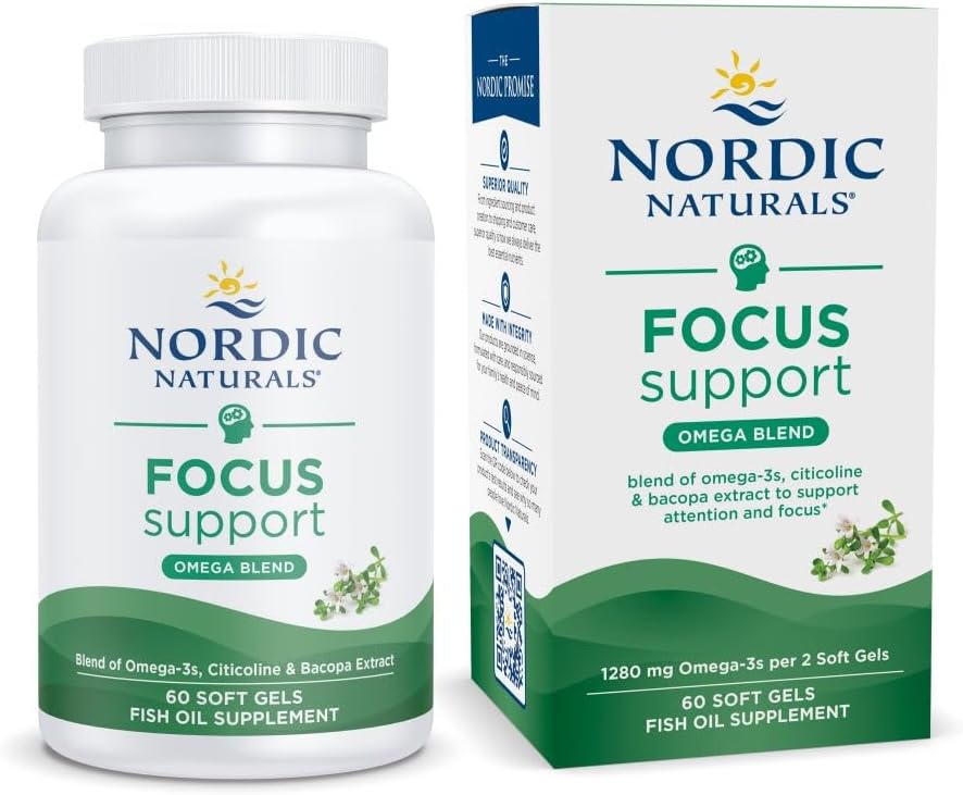 Focus Support 60 Softgels - Nordic Naturals - Healthspan Holistic