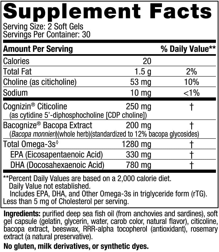 Focus Support 60 Softgels - Nordic Naturals - Healthspan Holistic