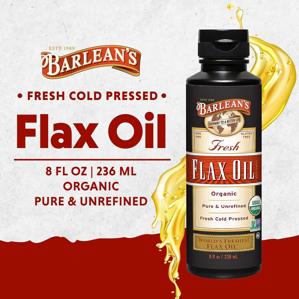 Fresh Flax Oil 16 oz - Barlean’s - Healthspan Holistic