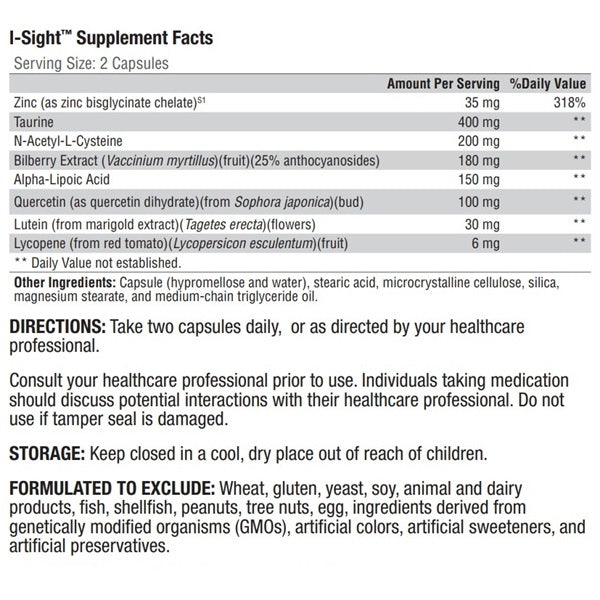 I-Sight™ 60 Capsules - XYMOGEN® - Healthspan Holistic