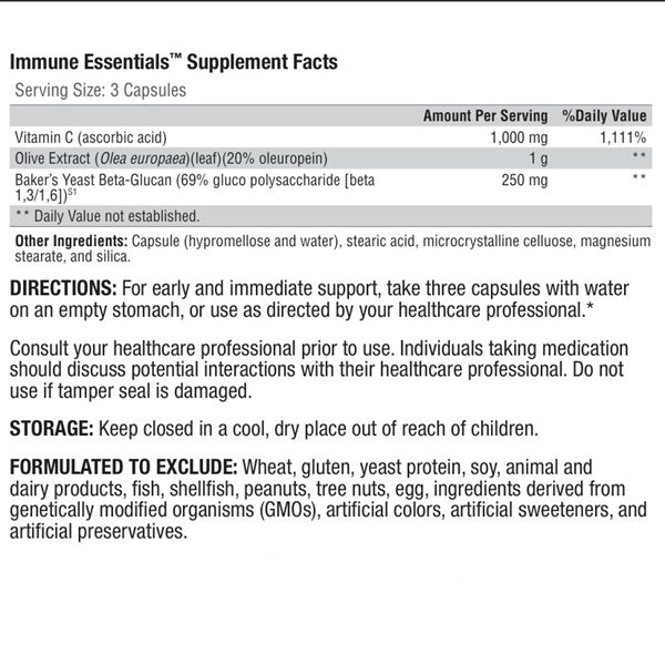 Immune Essentials™ 45 Capsules - XYMOGEN® - Healthspan Holistic