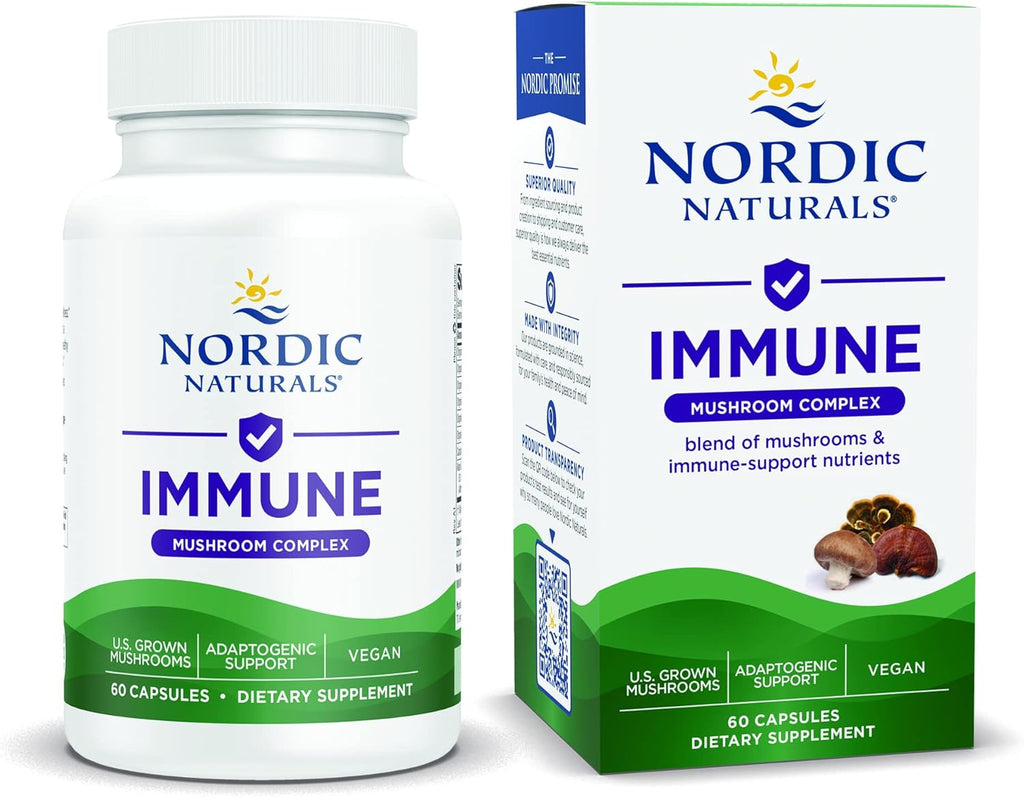 Immune Mushroom Complex 60 Capsules - Nordic Naturals - Healthspan Holistic