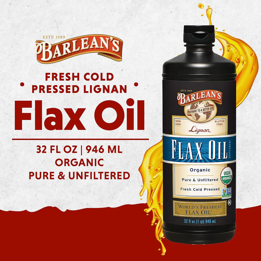 Lignan Flax Oil 16 oz - Barlean’s - Healthspan Holistic