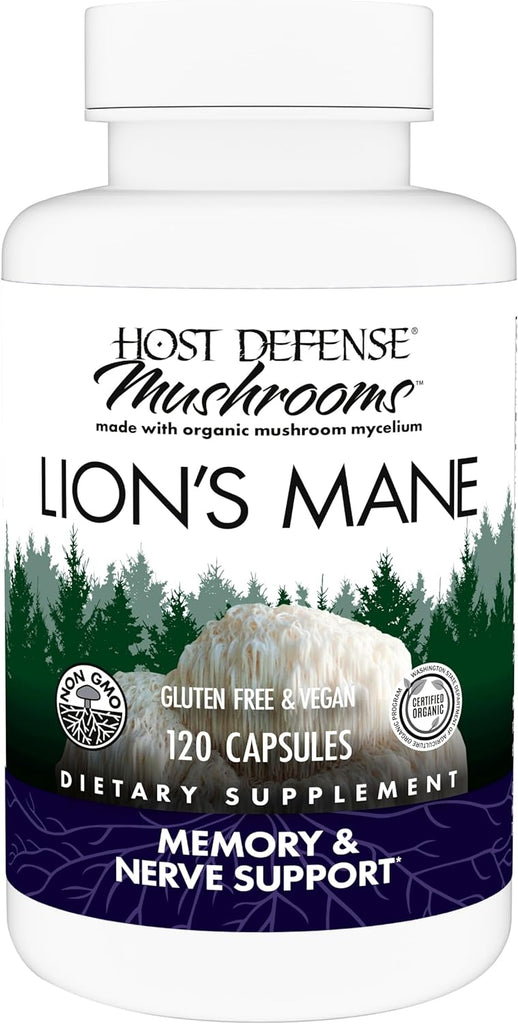 Lion's Mane 30 Capsules - Host Defense - Healthspan Holistic