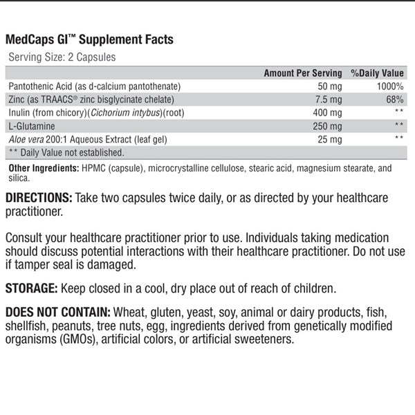 MedCaps GI™ 120 Capsules - XYMOGEN® - Healthspan Holistic