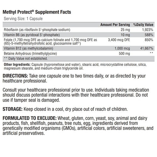 Methyl Protect® 60 Capsules - XYMOGEN® - Healthspan Holistic