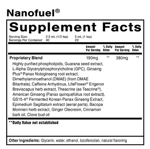 NanoFuel 3.38 fl oz - Quicksilver - Healthspan Holistic