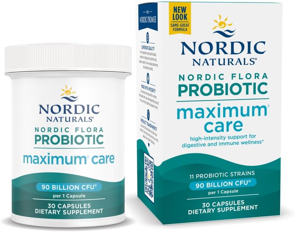 Nordic Flora Probiotic Maximum Care 30 Capsules - Nordic Naturals - Healthspan Holistic