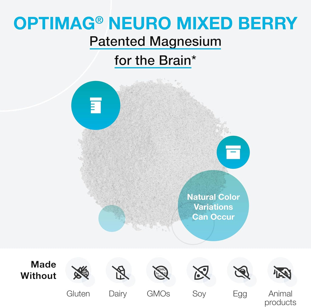 OptiMag® Neuro Mixed Berry 30 Servings - XYMOGEN® - Healthspan Holistic