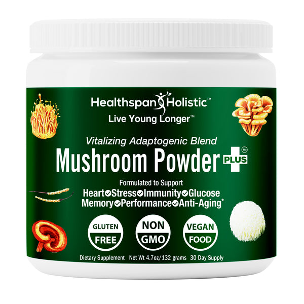 Organic Adaptogenic Mushroom Powder+ - Healthspan Holistic - Healthspan Holistic