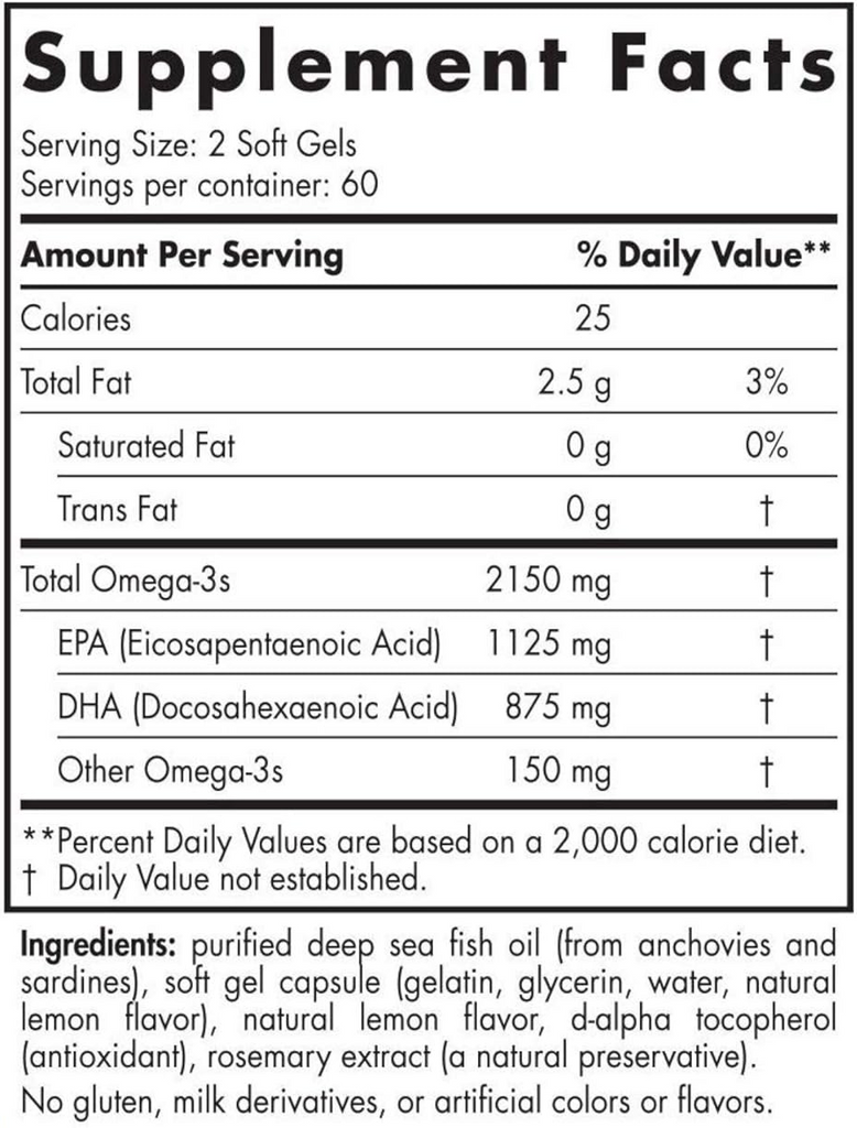 ProOmega 2000 120 Softgels - Nordic Naturals - Healthspan Holistic