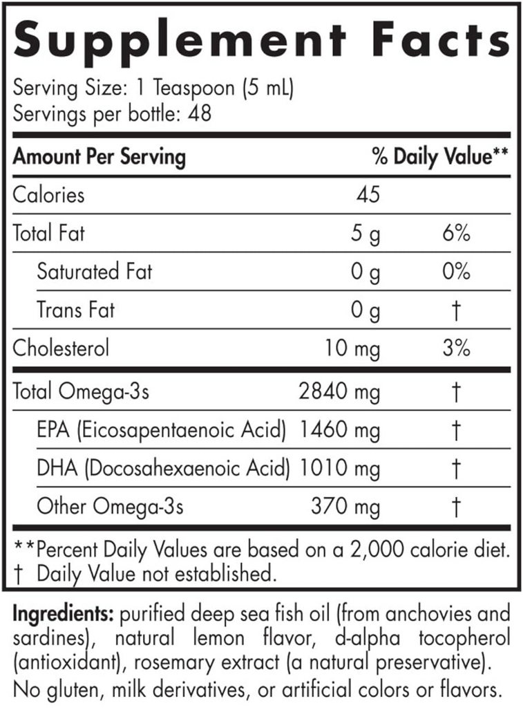 ProOmega® Lemon 8 fl oz - Nordic Naturals - Healthspan Holistic