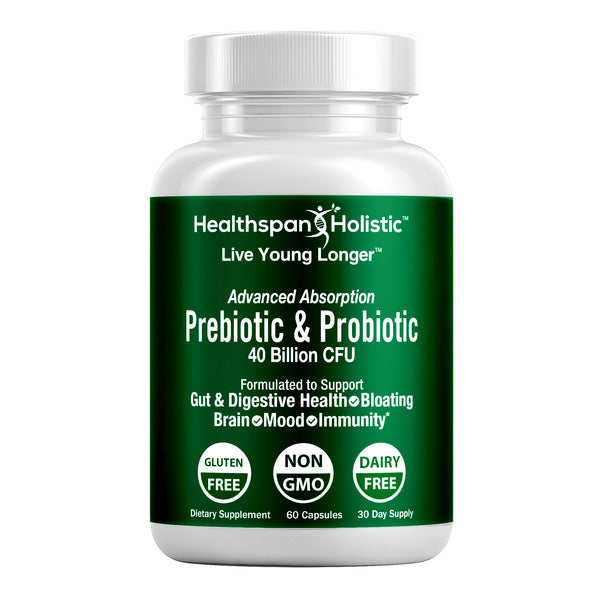 Pre/Probiotic 40 Billion CFU 60 Capsules - Healthspan Holistic - Healthspan Holistic