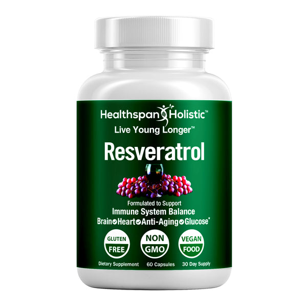 Resveratrol Heart Defender+ 60 Capsules - Healthspan Holistic - Healthspan Holistic