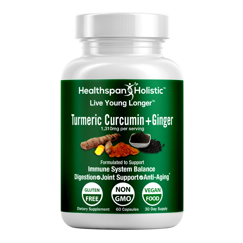 Organic Turmeric + Ginger 60 Capsules