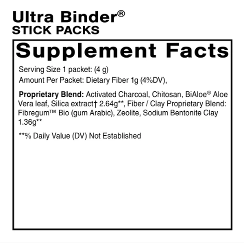 Ultra Binder® Stick Packs 20 Servings - Quicksilver - Healthspan Holistic