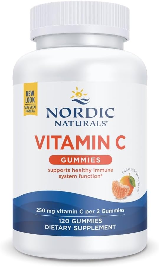 Vitamin C Gummies Tart Tangerine 120 Gummies - Nordic Naturals - Healthspan Holistic